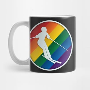 LGBTQ+ Skier without ponytail Mug